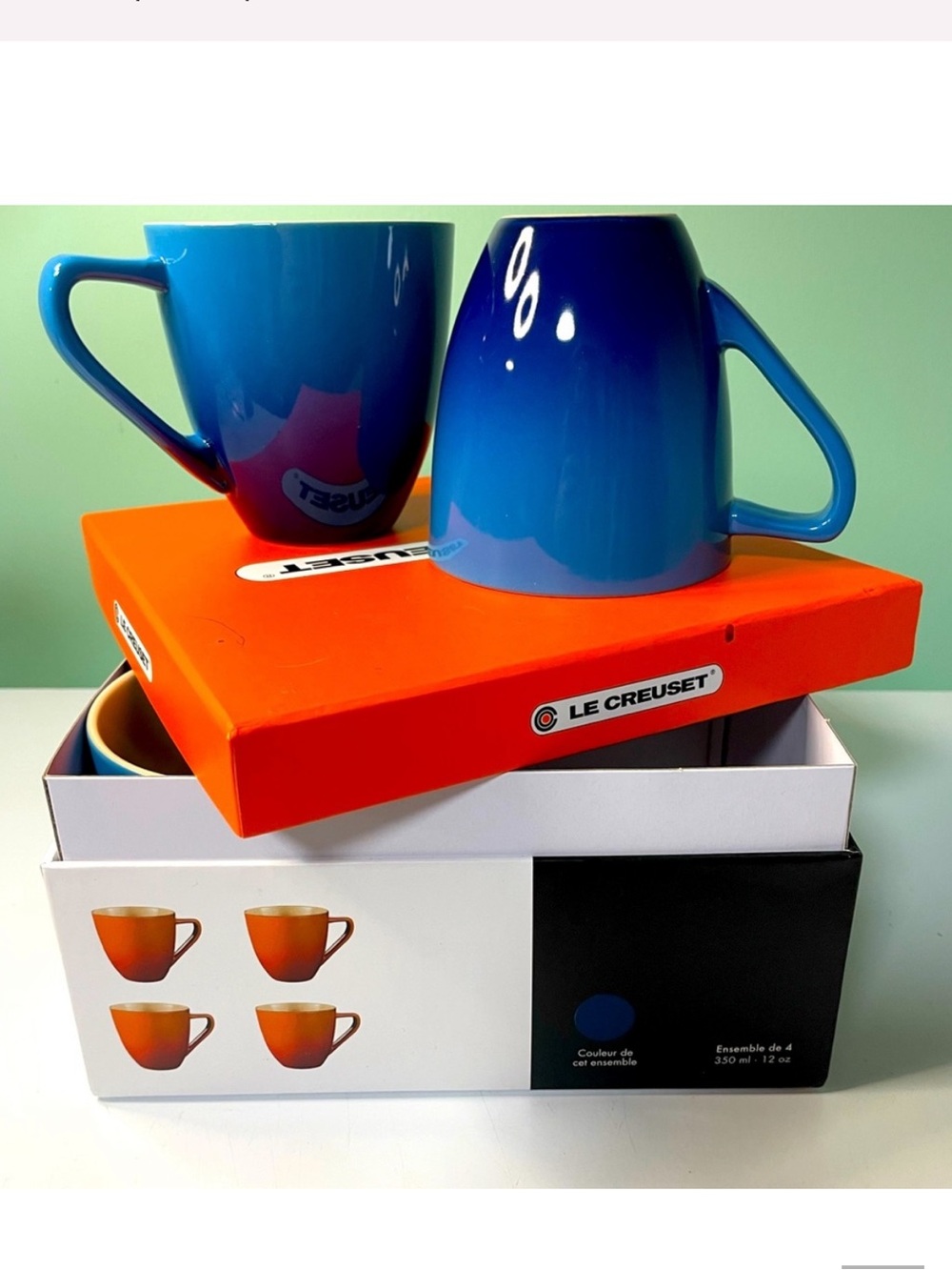 Le Creuset Minimalist Mugs set of 4 Stoneware